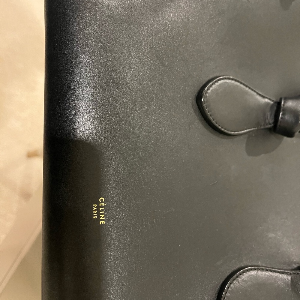 Celine ALL BLACK MONOCHROME tote handbag - Picture 5 of 8